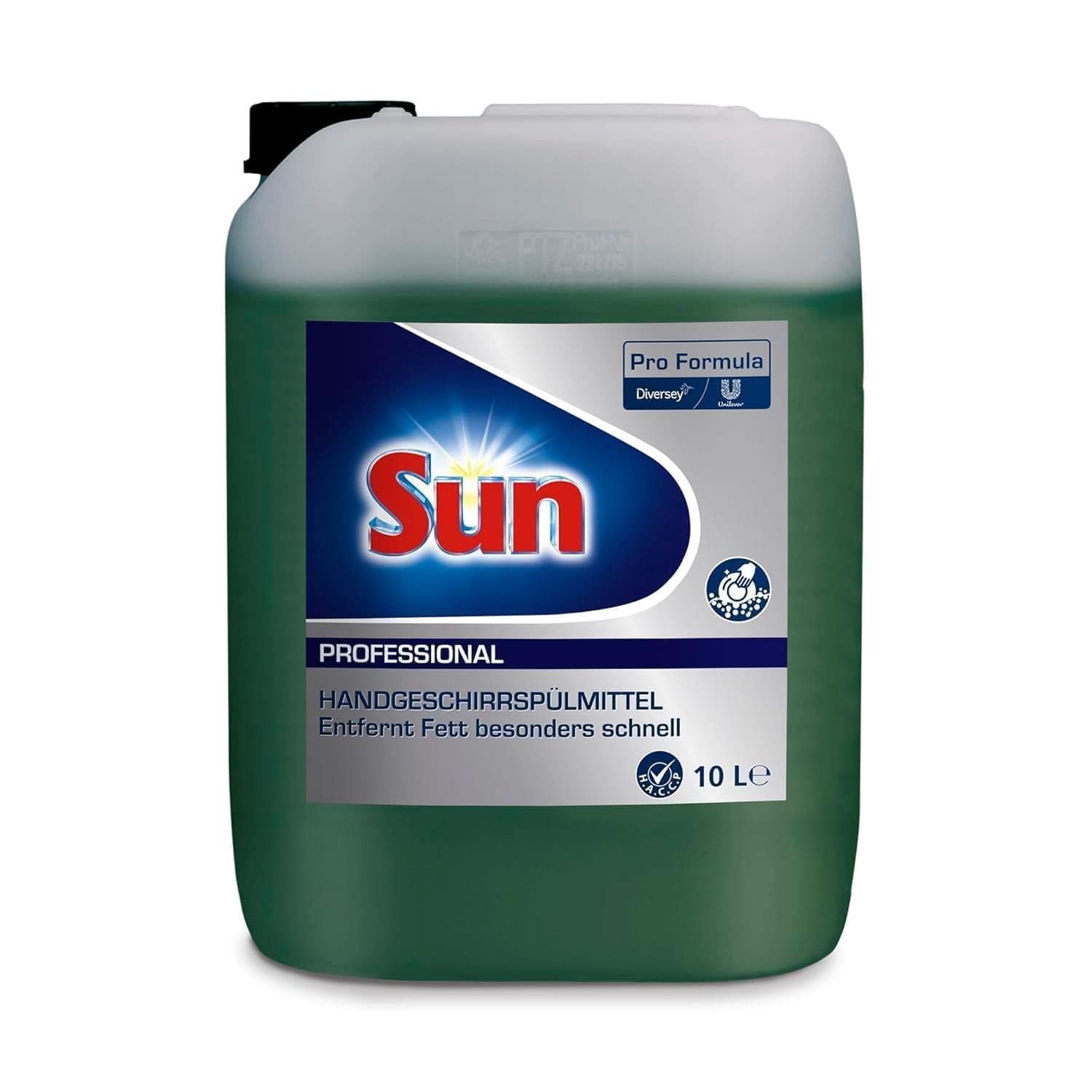 Sun Professioneel, handmatig afwasmiddel - Zeer effectieve vetverwijdering, met frisse citrusgeur, 10 liter Keukenafwasmiddel Naty Shop