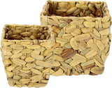 Waterhyacint plantenbakset, bloempot, container, bloempot, bloempot, plantenmand, plantenbak, kom, decoratieve bloempot, geweven decoratieve bloempot, plantenbak, vaas, mand, bloempot voor kunstbloemen en planten