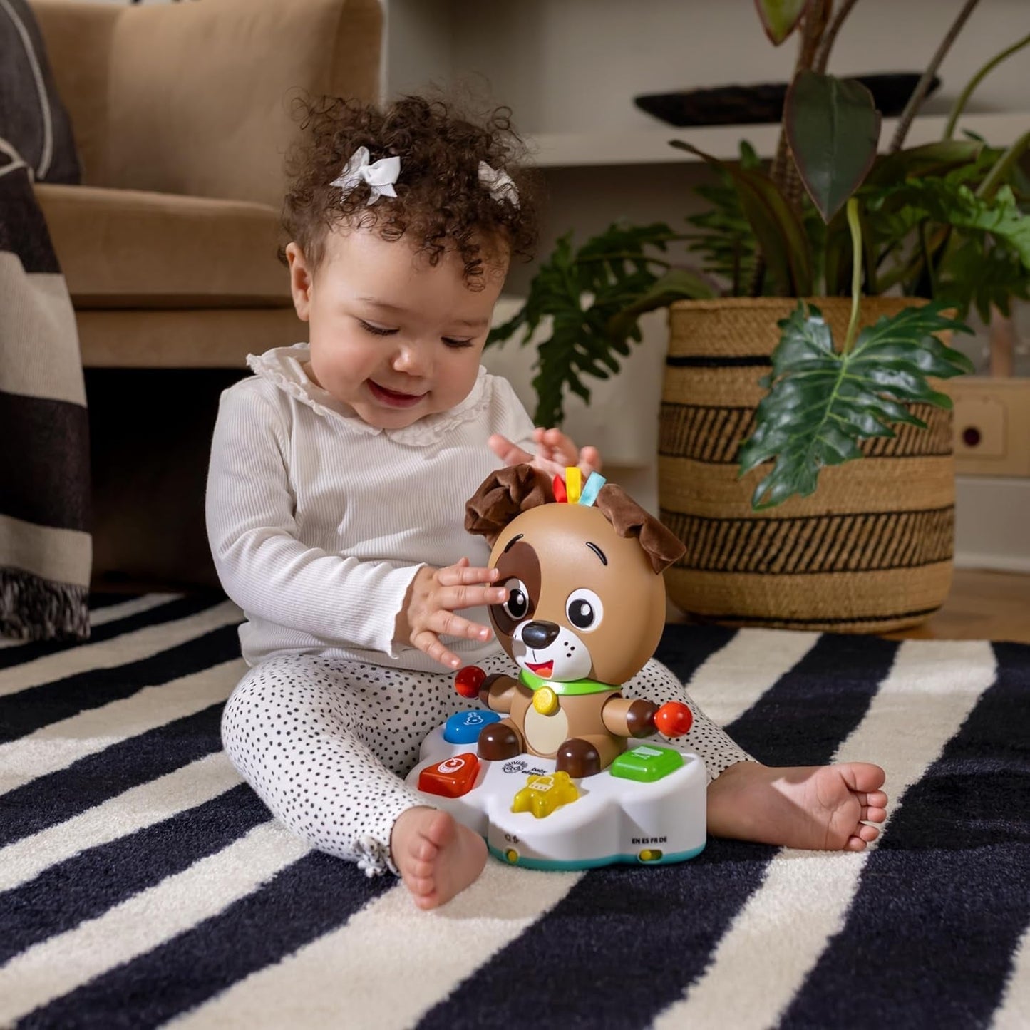 Baby Einstein, Drum & Learn Dean Muzikaal leerspeelgoed - Multisensorisch babyspeelgoed, 2 speelmodi, kleuren, vormen en instrumenten, 50+ geluiden, vanaf 6 maanden Babyspeelgoed Naty Shop