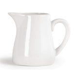 Olympia Whiteware Servierkannen 170 ml/6 oz (6er-Pack), weisses Porzellan - Kanne mit Henkel, ideaal voor Milch, Sahne, Vanillepudding, Soßen, Bratensoße - spülmaschinen- en microwellengeeignet, Café-Restaurant-Hausgebrauch, U819