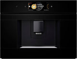 Bosch CTL7181B0, serie 8 intelligente ingebouwde automatische espressomachine, 45,5 x 59,4 cm, TFT-touchscreen, zeer stille keramische aangedreven molen, AutoMilk Clean zelfreinigende functie, watertank van 2,4 liter, zwart
