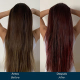 Valquer Power Color Mask vegan en siliconenvrije formule Geeft haarkleur 290 ml paars Haarmasker Naty Shop