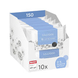 LILLYDOO Groene vochtige doekjes, 600 stuks (10 x 60), 100% plasticvrij, scheurbestendig doekje - geurvrij, zacht en natuurlijk, zachte reiniging voor de gevoelige huid, dermatologisch getest