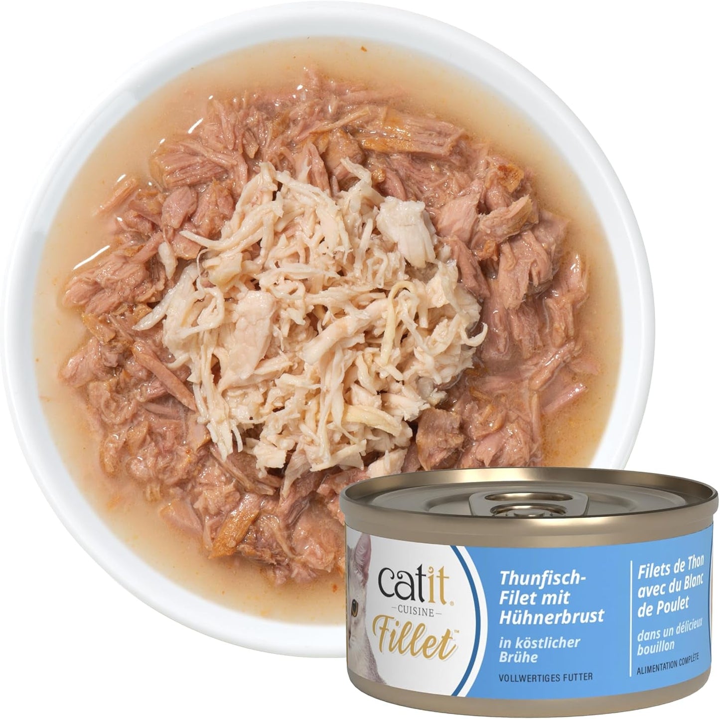 Catit Cuisine - Tonijnfilet met Kipfilet in Köstlicher Brühe, 75g