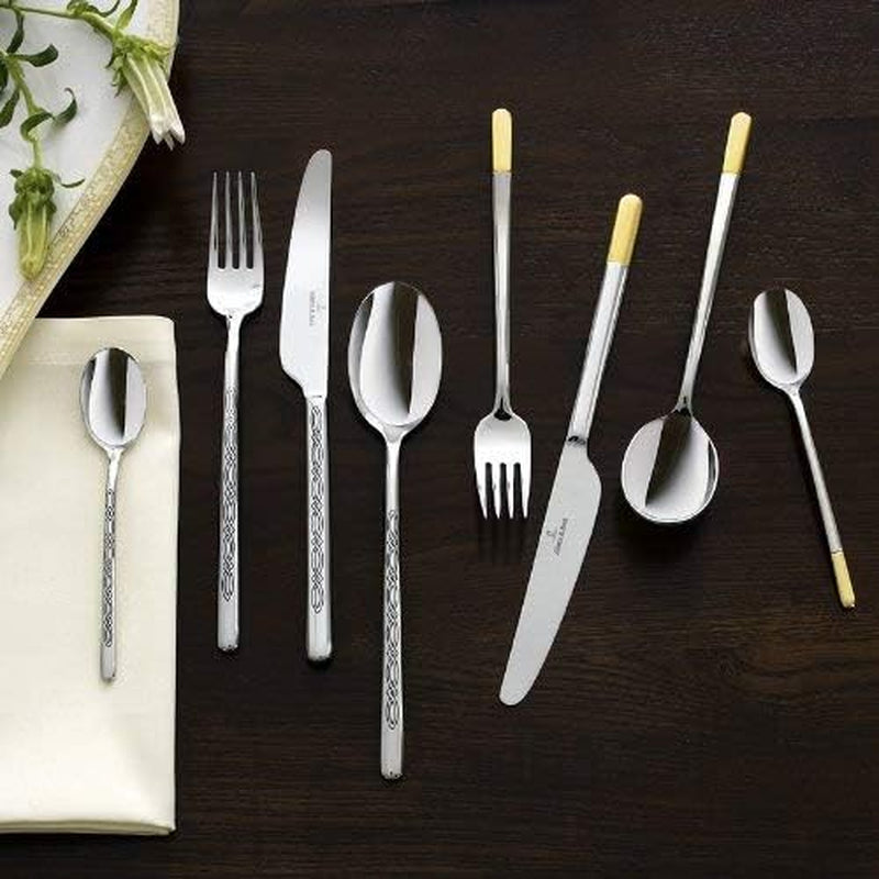 Villeroy & Boch - Ella Bestek gedeeltelijk verguld goud, 30 delig, 6 personen, vaatwasmachinebestendig, roestvrij staal Keuken Naty Shop