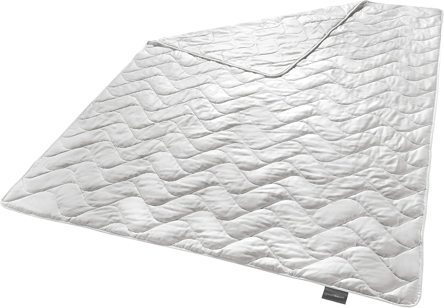 Traumnacht Exklusiv Licht zomerdekbed Gemaakt van 100% wilde zijde, Oeko-Tex gecertificeerd, made in Germany, vulgewicht: 550Gr, 135 X 200 Cm Dekbedden en dekbedden Naty Shop