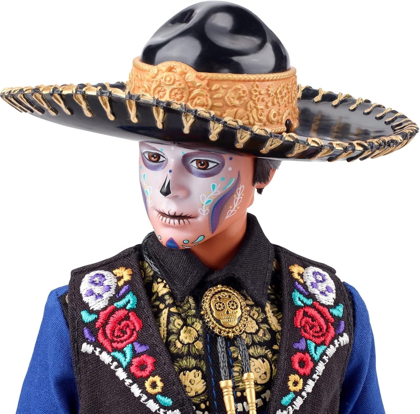 Ken Barbie 2022 Día De Muertos pop met shirt, vest en sombrero, Calavera Face Paint, cadeau voor verzamelaars