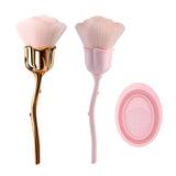 2 Blumen-Make-Up-Binsels, 1 Waschschüssel, Nail-Art-Staubpinsel, Foundation-Make-Up-Binsels, Nail-Art-Make-Up-Pinsels-Zubehör