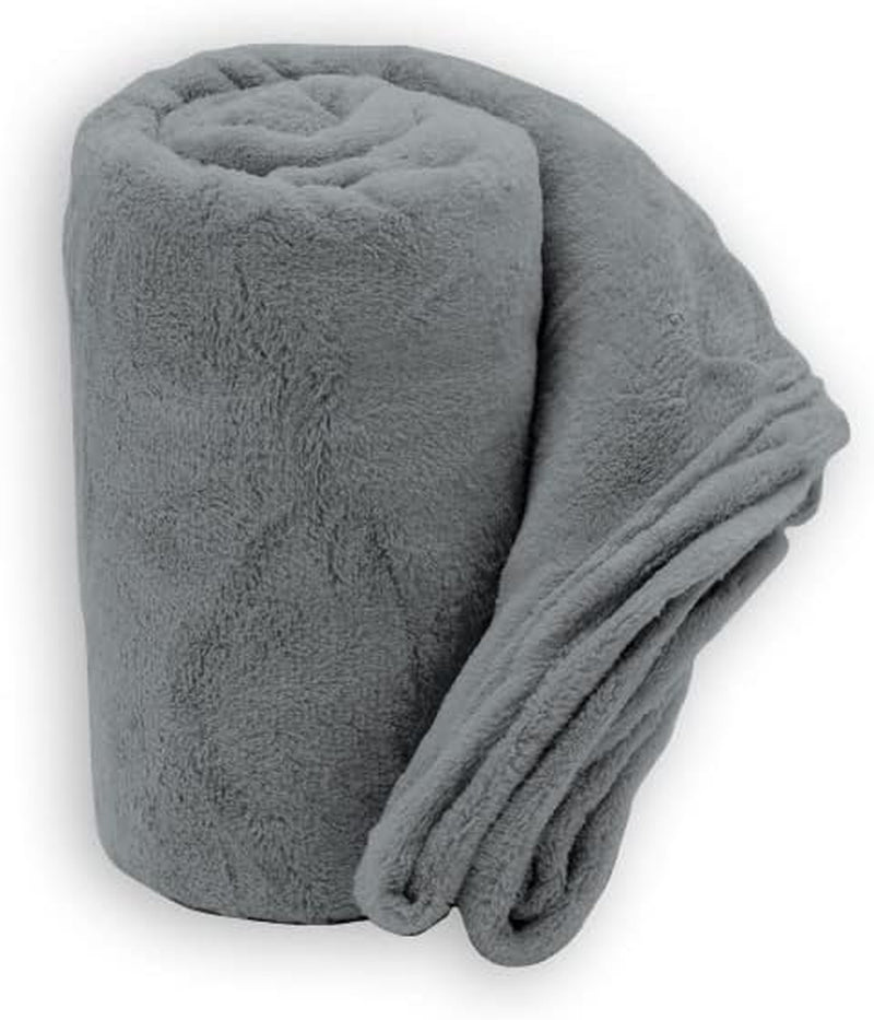 Zachte deken | Geruit | Zachte aanraking | 130 x 160 cm | Poederquilts en quilts Naty Shop Parelgrijs 130X160