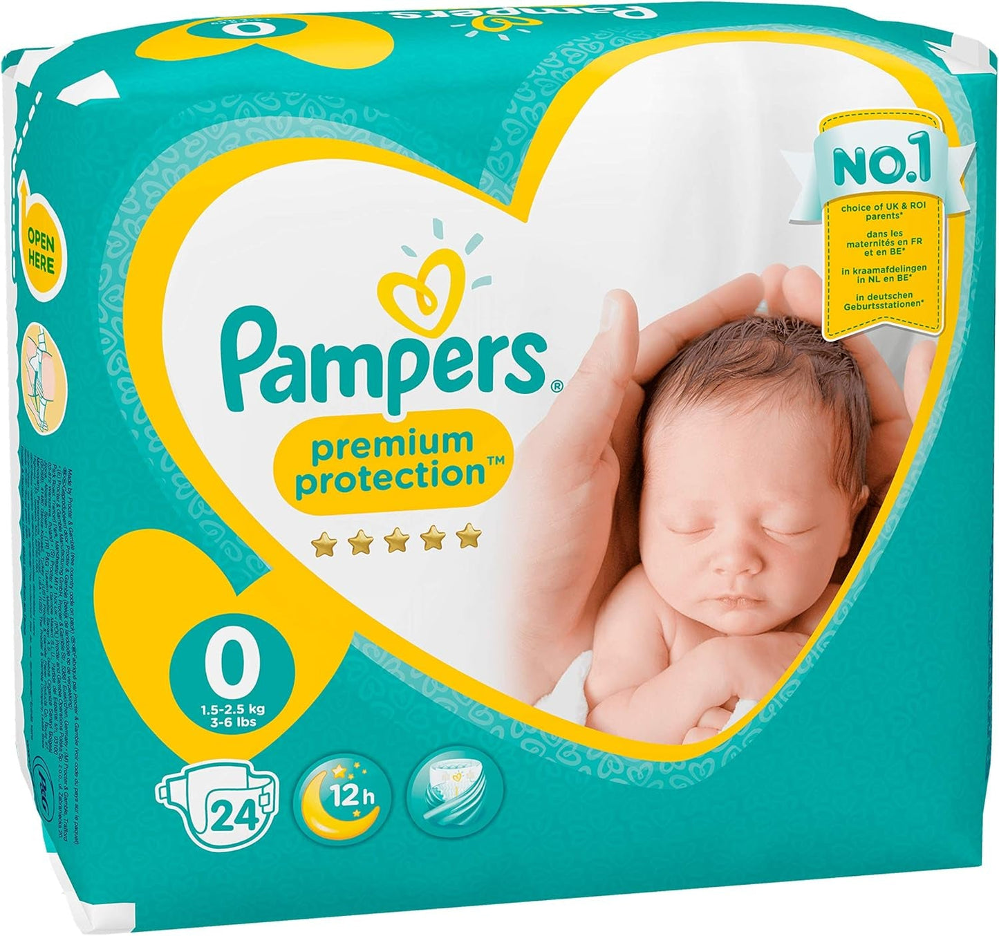 Pampers Premium Protection Pounds, maat: 0