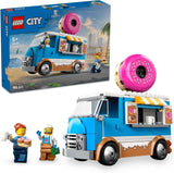 LEGO City Donut Truck - Speelgoedvoedselwagen met 2 politieminifiguren - Constructiespeelgoed voor jongens en meisjes vanaf 5 jaar - Verjaardags- en feestdagencadeau-idee 60452 Bouwsets Bekijk de LEGO-Store standaardtitel