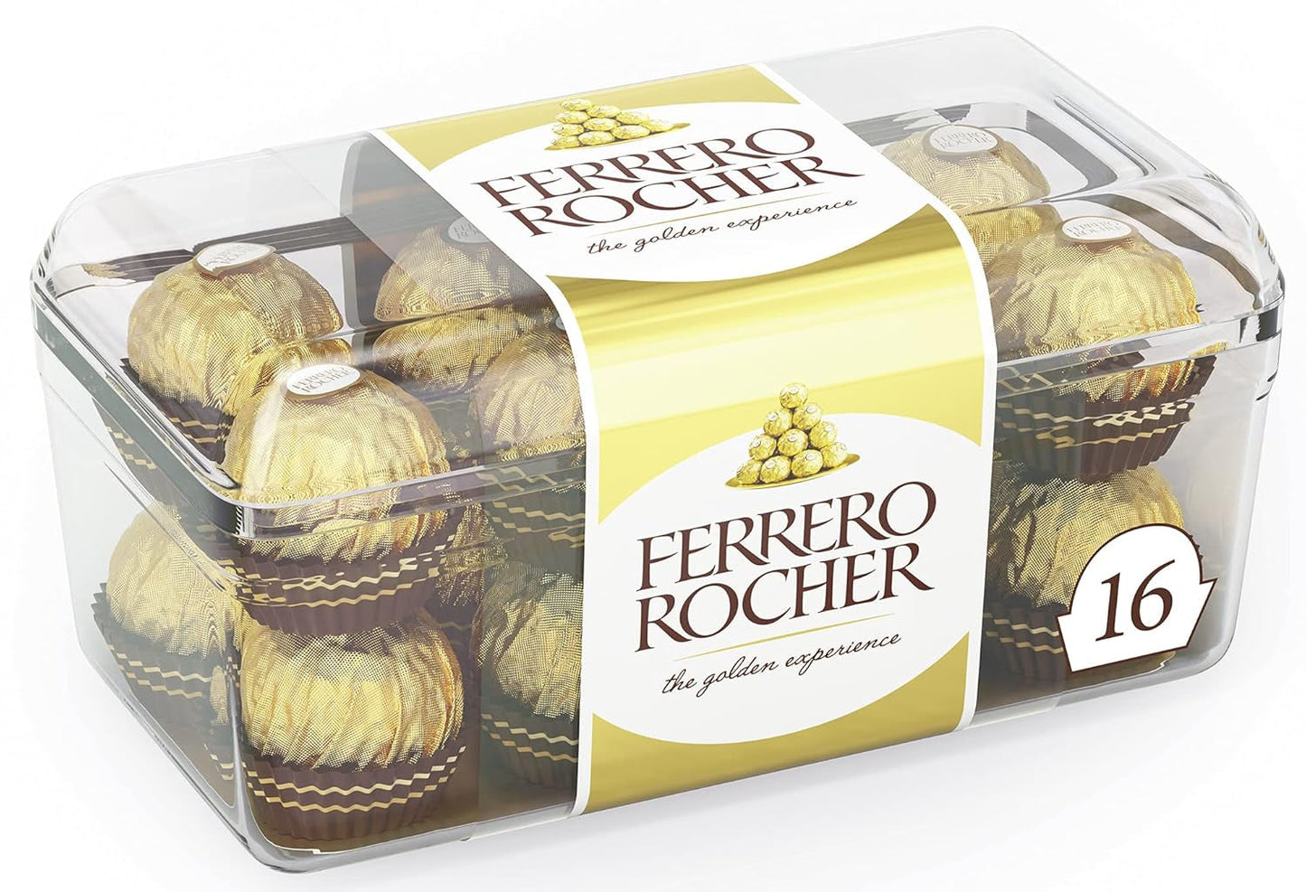 Ferrero Rocher - Krokante en romige walnootpralinespecialiteit - 5 pakjes van elk 16 individuele pralines