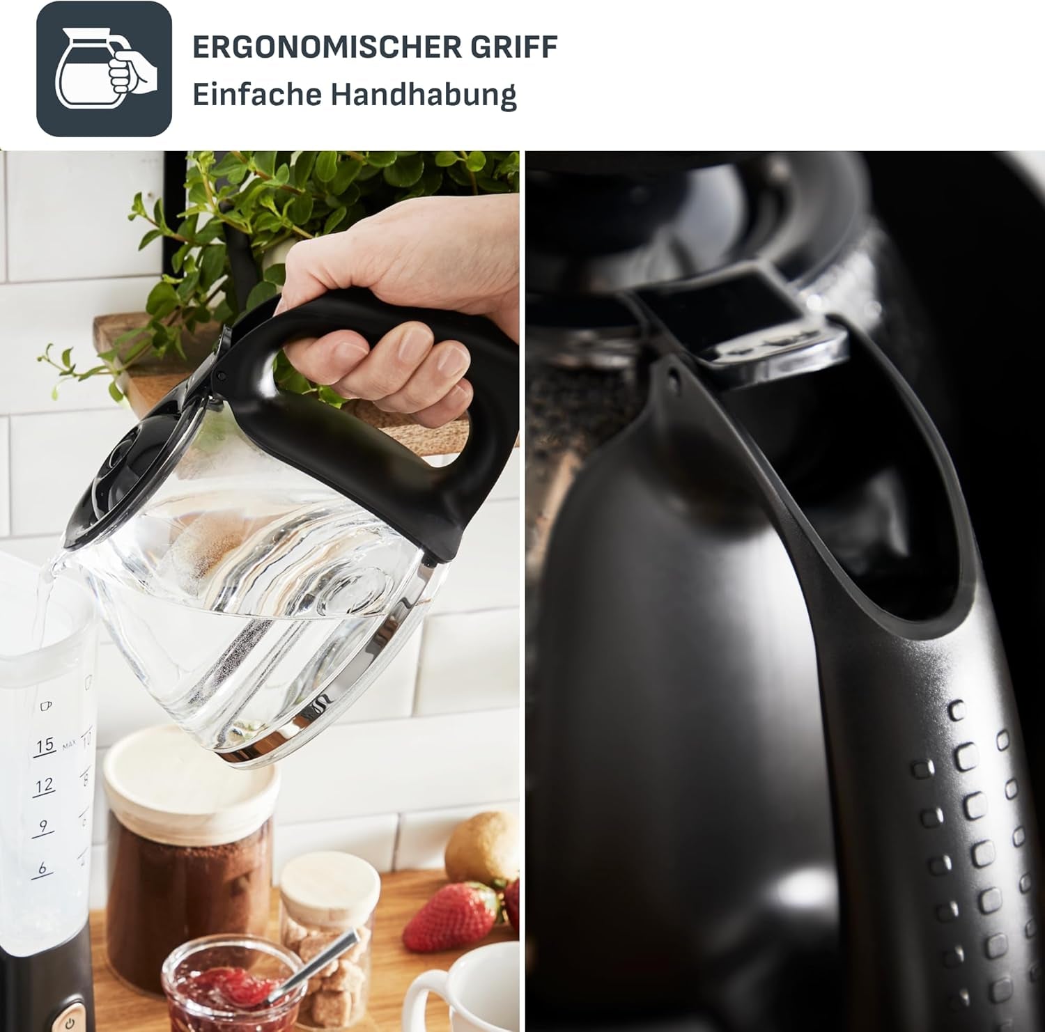 Tefal Incluo Filter-espressomachine, espressomachine Extreem eenvoudig in gebruik, geschikt voor rechts- en linkshandigen, automatische dekselopening, 1,25 l, 10 tot 15 kopjes, CM533811