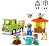 LEGO DUPLO Stadsbijenteelt en bijenkorven, educatief speelgoed voor peuters met 2 figuren en een mobiele vrachtwagen, bouw- en ombouwset, speelgoed voor peuters vanaf 2 jaar 10419 Bouwsets Besuche den LEGO-Store