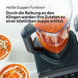 Braun Hochleistungsmixer Powerblend 9 JB9040 – Standmixer Met Glas-Mixkrug, 18 Mixprogramma, 10 Geschwindigkeiten + Pulsefunktion, Heiße Suppen Funktion, Reinigungsprogramm, Stampfer, 1600 W, Schwarz Kitchen Naty Shop