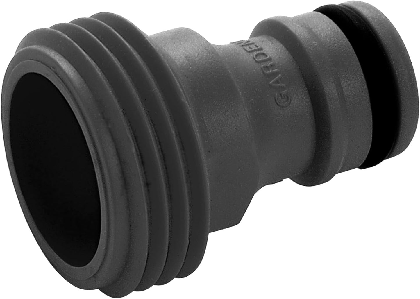 Adapter voor Gardena-apparaten: Aansluiting op het originele Gardena-systeem voor bewateringsapparaten met binnendraad, geschikt voor 26,5 mm draad (G 3/4"), in doos (2921-20), Zwart
