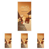 Lindt-chocolade | Mix voor tas NUXOR | 103g | Gianduja Romige Chocoladeblokjes in Drie Assortimenten met Geroosterde Hele Hazelnoten | Chocolade cadeau