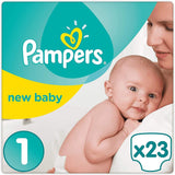 Pampers Premium Protection New Babyluiers, maat 1 (pasgeboren), 22 stuks