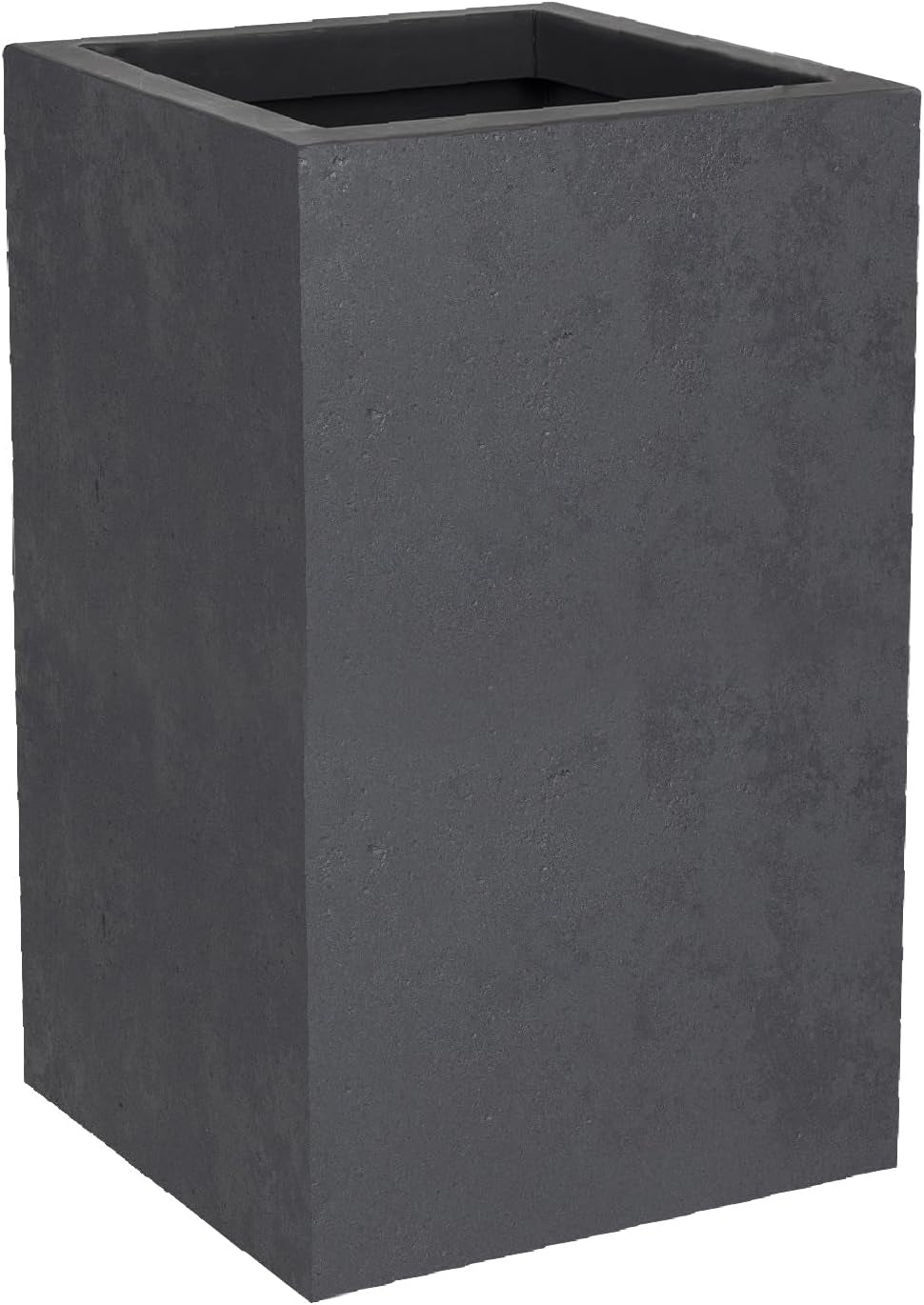 Basalt Up bloempot, vierkant, hoog, 36 l, betonlook, effen muur, watertank, 29,5 x 29,5 x 49,5 cm, antracietgrijs