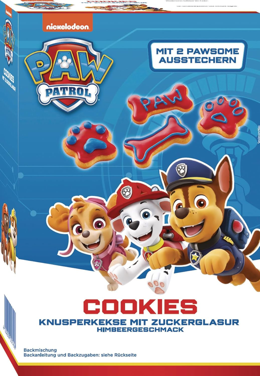 RUF X PAW Patrol Muffin Backmischung Met Erdbeer-Geschmack, voor 12 Paw Patrol Muffins, Inkl.16 Oblaten-Auflegern en Pawsome Muffin-Förmchen, 1 X 394G Naty Shop 475 G (1Er Pack) Koekjes