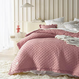 Molly Elegante sprei in poederroze 170 X 210 cm Sprei veelzijdig als sprei of bank Gooi deken voor bed en bank Dekenstijl Ideaal als sprei Bedden en dekens Besuche den ROOM99-Store Roze 220X240