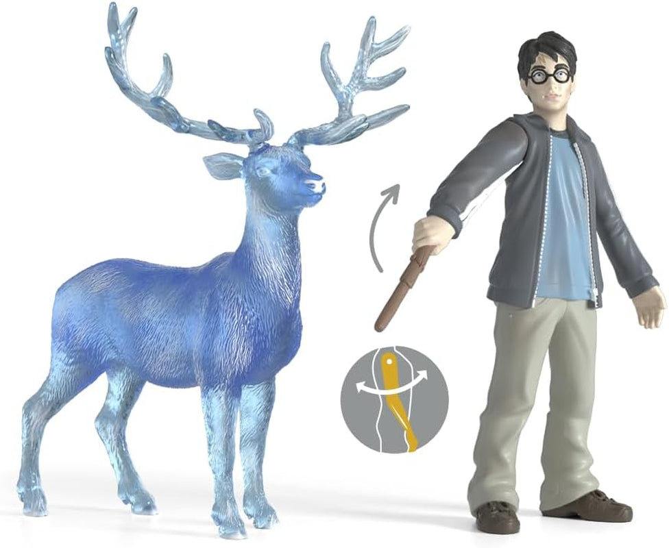 Schleich 42680 Harry Potter & Patronus, vanaf 6 jaar, HARRY POTTER - speelfiguur, 16 X 11 X 18 cm Actiefiguren Naty Shop