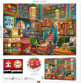 Educa - Puzzel van 1000 stukjes voor volwassenen | Bibliotheek. Afmetingen: 68 X 48 cm. Inclusief Fixpuzzel puzzellijm. 14 jaar lang (19925) Puzzle Naty Shop