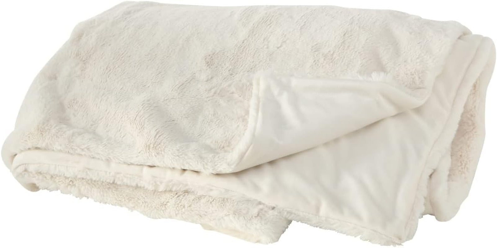 Boltze Storan deken (afmeting 150X200 cm, kleur beige, comfortabele polyester deken, ideaal voor koude winteravonden, bontlook) 1015378 BOLTZE Bedden en dekens Crèmewit