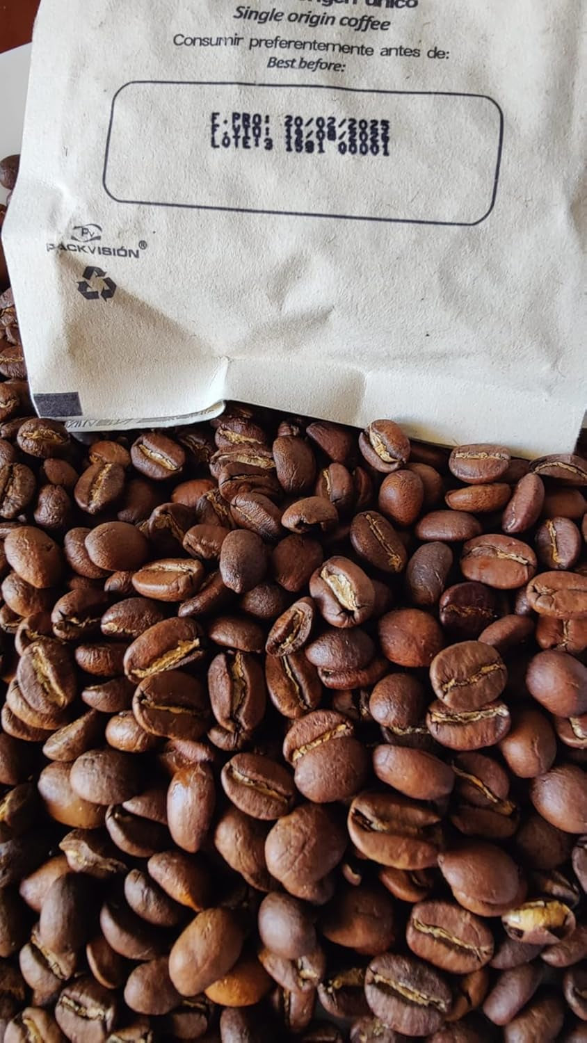 Spezialitätenkaffee Bohnen 100% Arabica Natuurlijk Mittlere Röstung Gewaschener Prozess Zitrus Schokolade Karamell Schattenanbau Sierra Nevada (250 g, Castillo)
