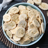 Gevriesdroogde plakjes banaan 100g - gevriesdroogde bananenchips - gevriesdroogd gedroogd fruit - gedroogde plakjes banaan voor decoratie, snacks, smoothies en desserts Gedroogde producten Naty Shop