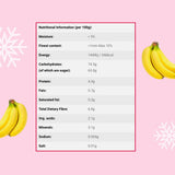 Gevriesdroogde plakjes banaan 100g - gevriesdroogde bananenchips - gevriesdroogd gedroogd fruit - gedroogde plakjes banaan voor decoratie, snacks, smoothies en desserts Gedroogde producten Naty Shop