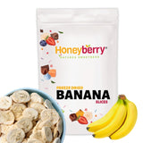Gevriesdroogde plakjes banaan 100g - gevriesdroogde bananenchips - gevriesdroogd gedroogd fruit - gedroogde plakjes banaan voor decoratie, snacks, smoothies en desserts Gedroogde producten Naty Shop 100G