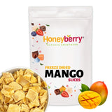 Gevriesdroogde mangoschijfjes 100g - gevriesdroogde mangochips - gevriesdroogd gedroogd fruit - gevriesdroogd fruit, gedroogde mango voor decoratie, snacks, smoothies, desserts Gedroogde producten Naty Shop 100G