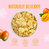 Gevriesdroogde mangoschijfjes 100g - gevriesdroogde mangochips - gevriesdroogd gedroogd fruit - gevriesdroogd fruit, gedroogde mango voor decoratie, snacks, smoothies, desserts Gedroogde producten Naty Shop