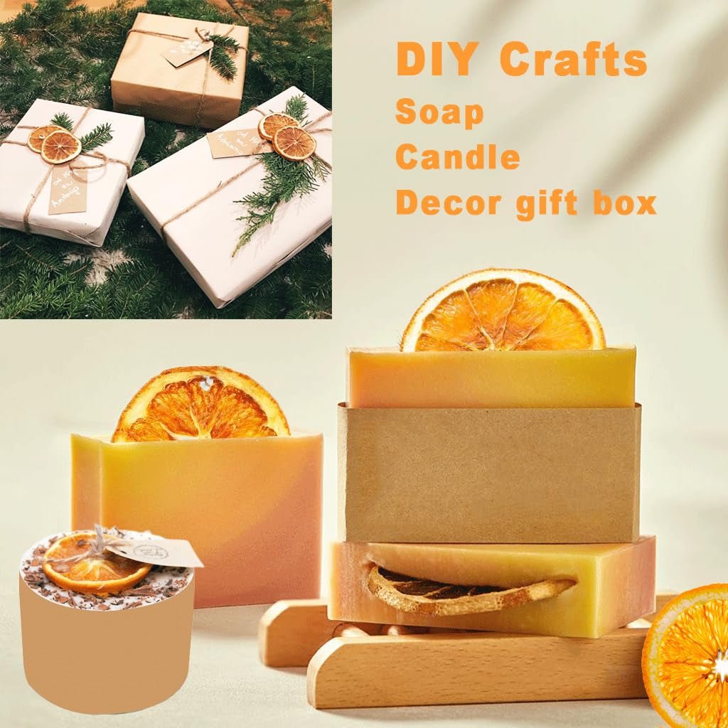 Gedroogde sinaasappelschijfjes, 250g Natuurlijke sinaasappelschijfjes Gedroogde decoraties, gedroogde sinaasappelschijfjes voor kerstversiering, adventskrans, zeep, fruitschijfjes Gedroogde producten Naty Shop