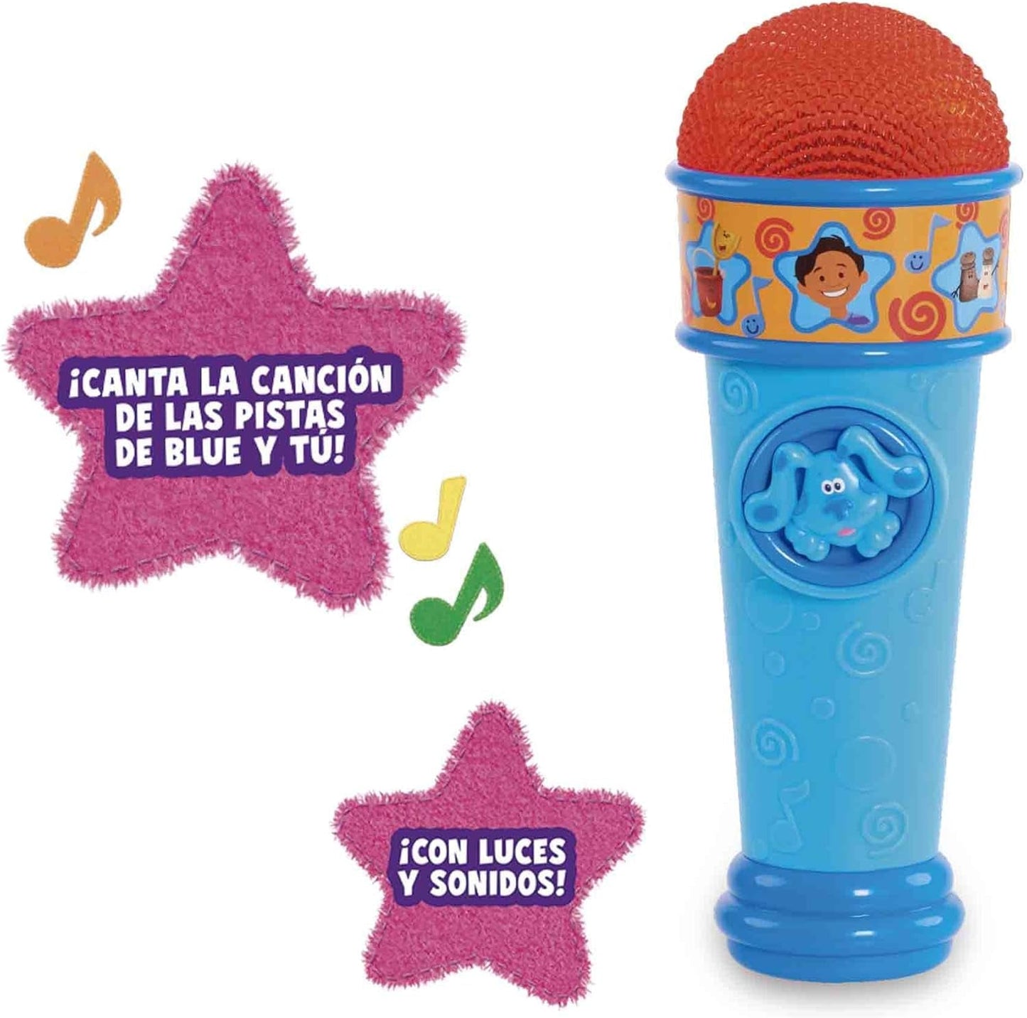 Blauw en tips Blauwe microfoon Blues Clues Cartoon hondenspeelgoed voor jongens en meisjes vanaf 3 jaar Veelkleurig babyspeelgoed Naty Shop