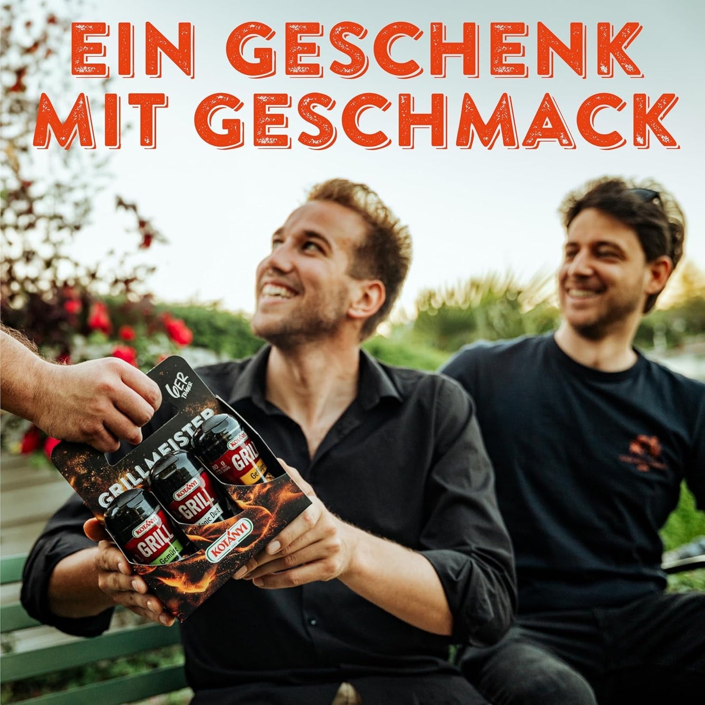 KOTÁNYI Grill Spices Gift Set - 6er Carrier - Cadeaus voor mannen - Grill Zubehör & Spice Set für jedes BBQ - Grill Zubehör inkl. Magic Dust - [Jetzt Geburtstagschenken für Männer bestellen!]