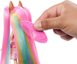 Enchantimals-poppen, Sunshine Beach Deluxe haarpop en dierenvriend, kleine pop met afneembare rok en accessoires, kindercadeaus, HTJ70 Naty Shop-poppen