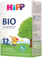 HiPP biologische groeimelk (4 x 600 g) na 12 maanden met calcium, ijzer, vitamine C en D voor opgroeiende peuters, beste biologische kwaliteit
