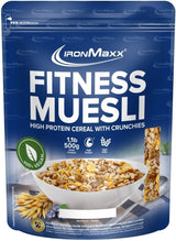 IronMaxx Fitness Muesli - Koekjes & Crème, zak van 2 kg | Eiwitrijke vegan muesli met knapperige inhoud | Laag in suiker en hoog in vezels