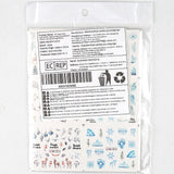 3D-kerstnagelstickers Zelfklevende wateroverdracht Kerstboom Sneeuwvlok Eland Pinguïn Kerstnagelkunst Winternagelontwerpen Kerststickers Nagelaccessoires