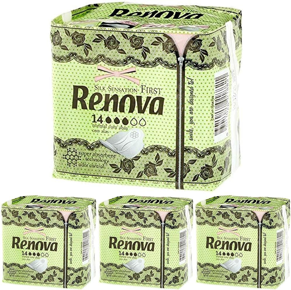 Renoveer de eerste normale kompressen met vleugels | 14 tabletten | Ultradun en superabsorberend