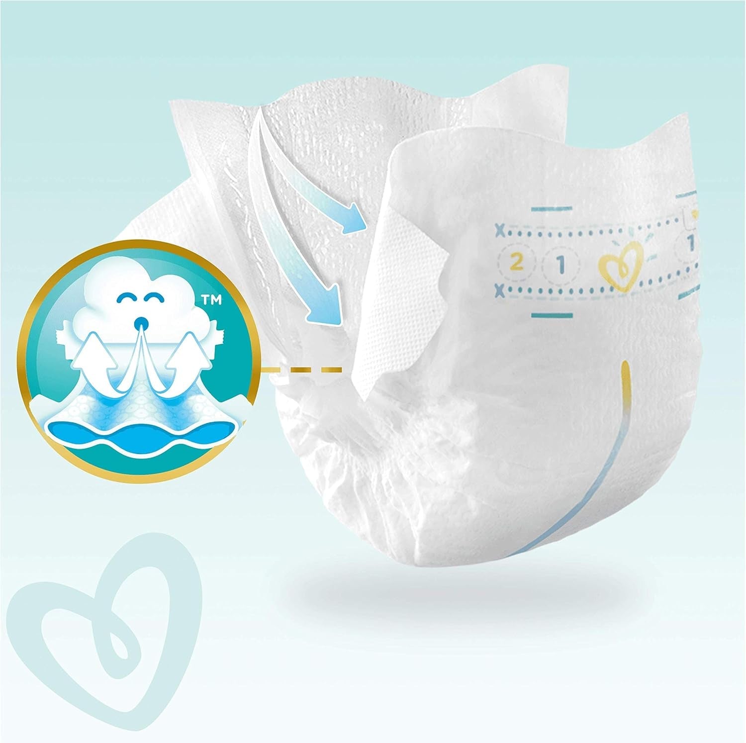 Pampers Premium Protection New Babyluiers, maat 1 (pasgeboren), 22 stuks