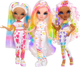 Rainbow High Color & Create DIY Modepuppe - Grüne Augen, Zopfe, extra Top & Schuhe, abwaschbare Regenbogenstifte - Ausmalen, Gestalten, Spielen, Auswaschen - voor kinderen van 4-12 jaar en Sammler