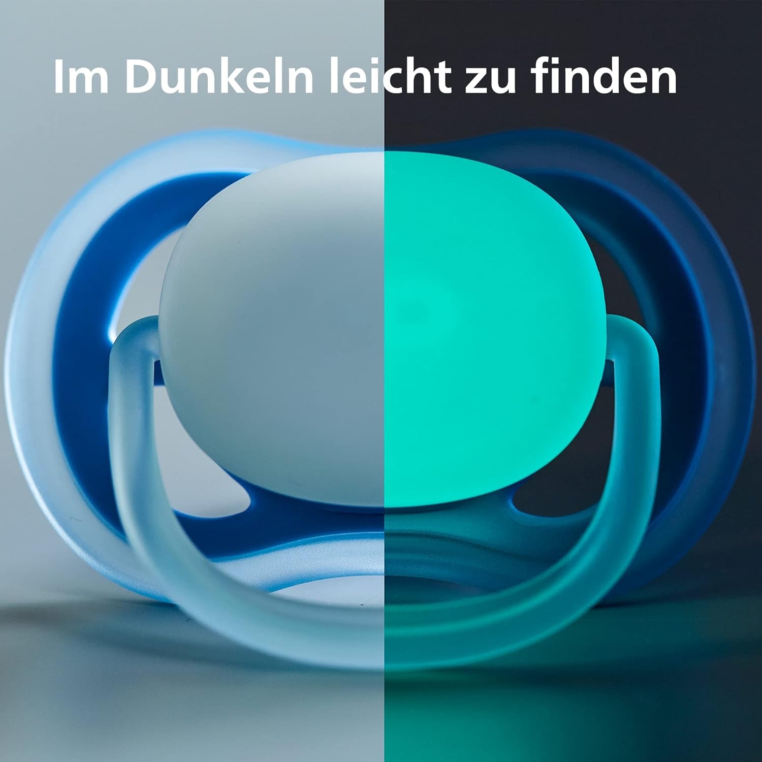 Philips AVENT Set van 4 Ultra Air lichtgewicht en ademende fopspenen: 2 glow-in-the-dark-fopspenen en 2 fopspenen voor overdag, 18 maanden+ (model SCF349/43)