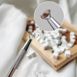 100 Stück Nail Art Schwamm Mit Piercing Zange,Nail Art Zubehör Schwamm Mit Piercing Kugel Aufdreher,Spons Brush Applikator,Nagelkunst-Rendering-Werkzeuge,Für Gradient Nail Art Patterns Erstellen.