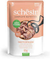 , Tunfisch mit Lachs in Gelee, kompletes Nassfutter für Katzen, im Beutel, 100% natuurlijke inhaltsstoffe, tierversuchfrei, 12 x 85 g