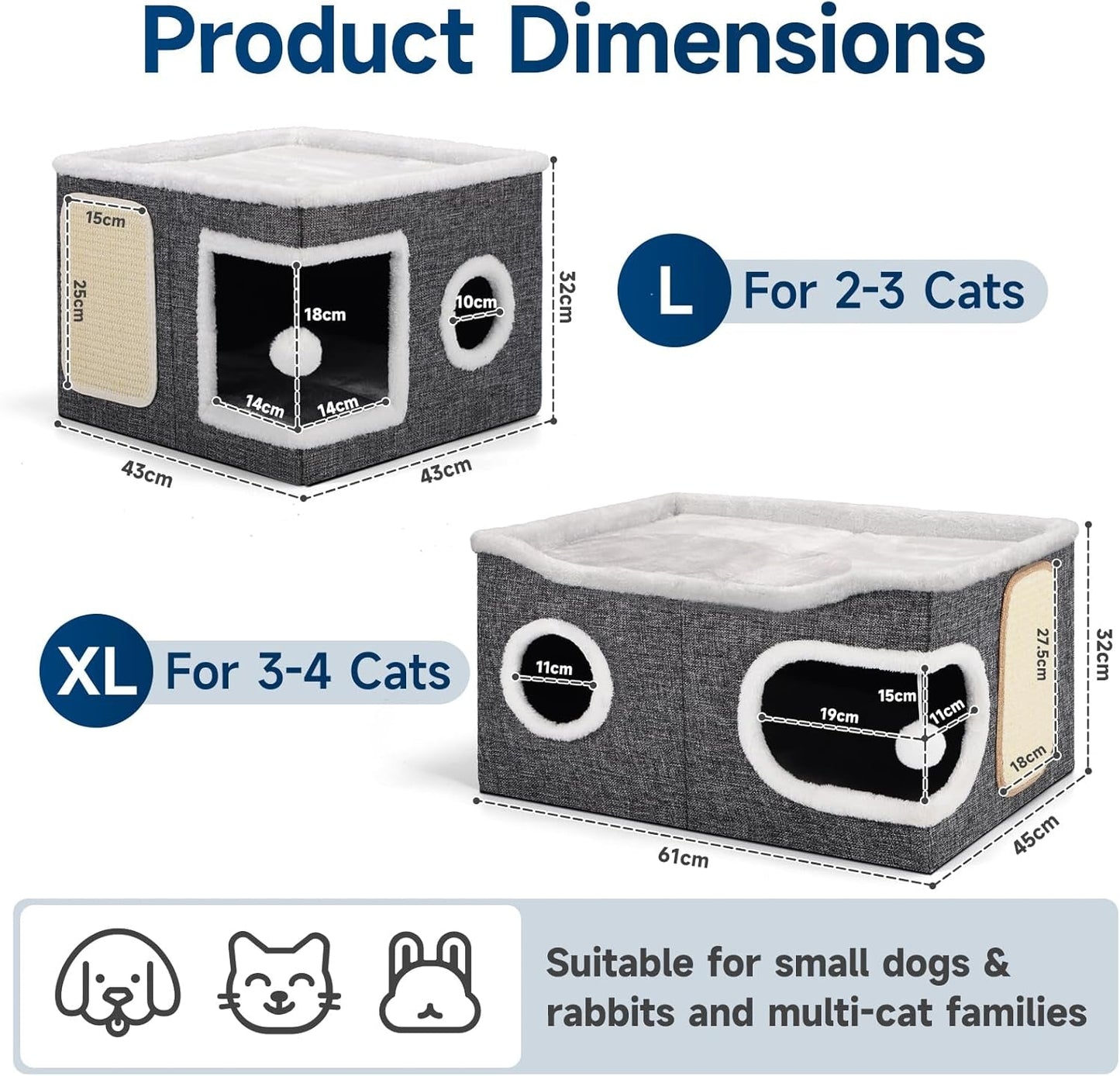 Dekens en meubels, Huisdieren, Grotten & Huizen, Katten, Kattenbedden, Katten - bedden, matrassen