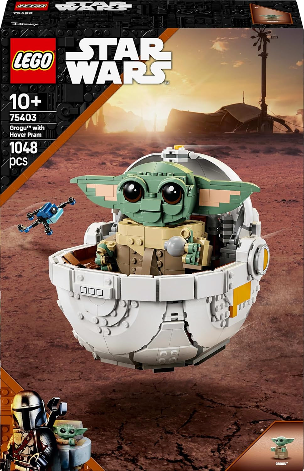 LEGO Star Wars 75403 Grogu in zijn Mandalorian Repulsor Cradle - Minifiguur om te verzamelen - Model om te bouwen, spelen en neer te zetten - Woondecoratie - Cadeau voor jongens en meisjes vanaf 10 jaar Bouwsets Besuche in LEGO-Store