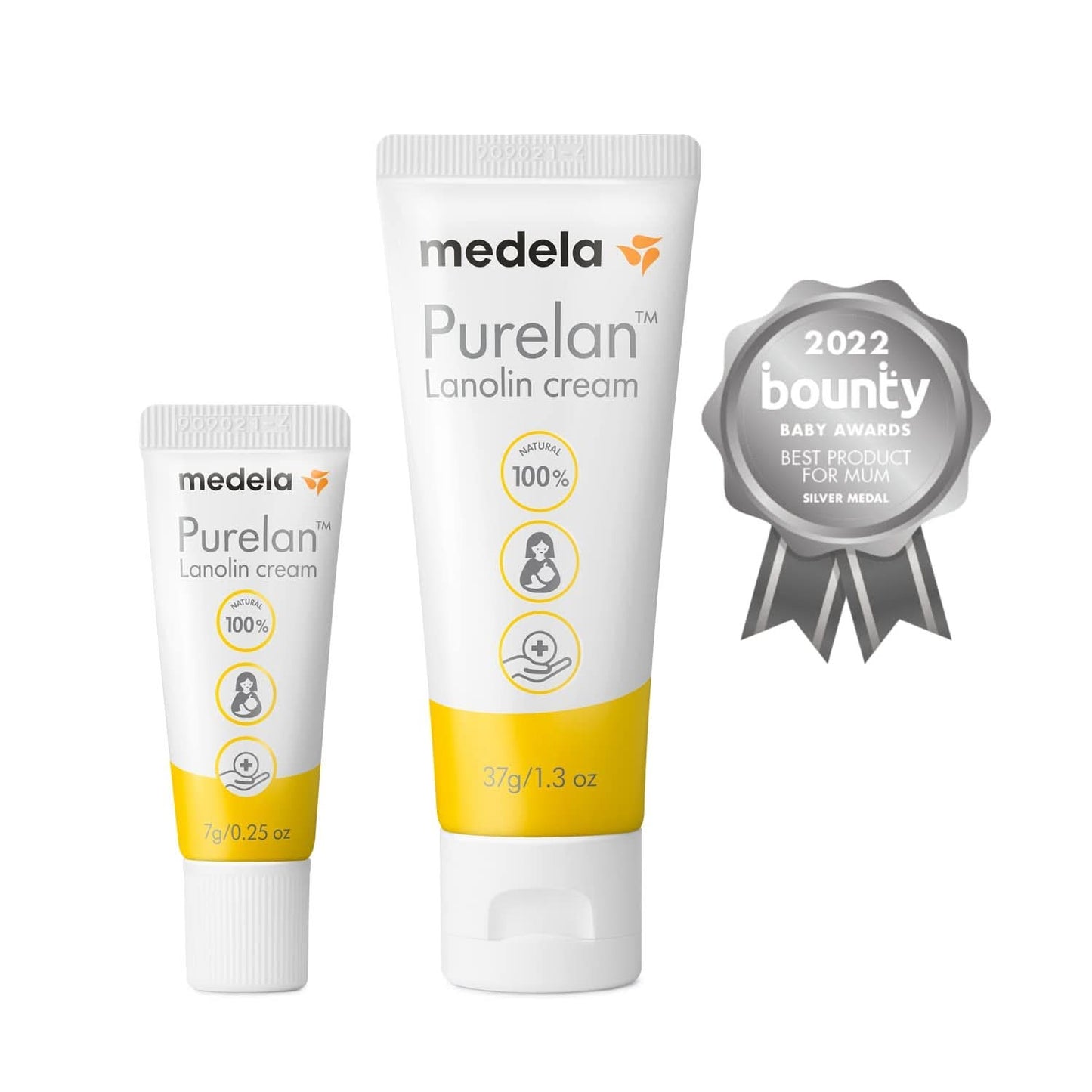 Medela Purelan 37G Lanoline Tepelcrème - crème voor pijnlijke tepels en droge huid, 100% natuurlijk, hypoallergeen Accessoires Voeding en borstvoeding Bebe Naty Shop